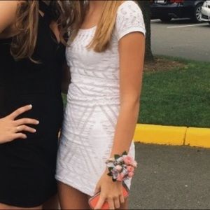 BEBE White Bodycon Dress